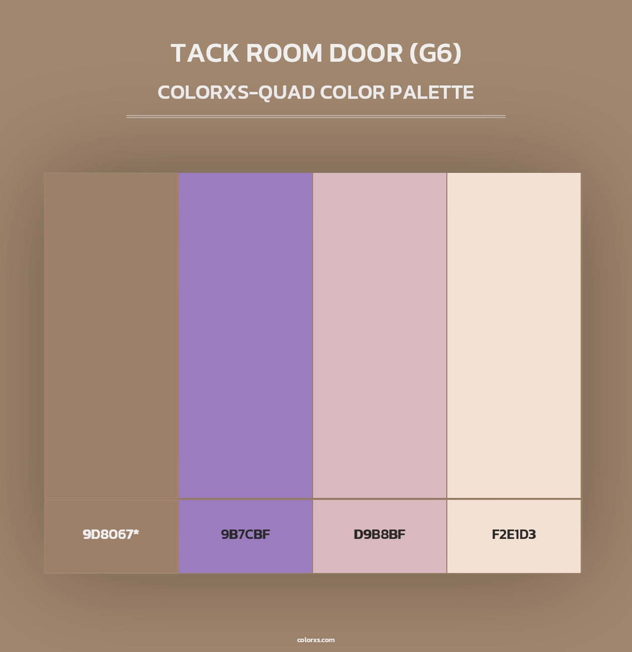 Tack Room Door (G6) - Colorxs Quad Palette