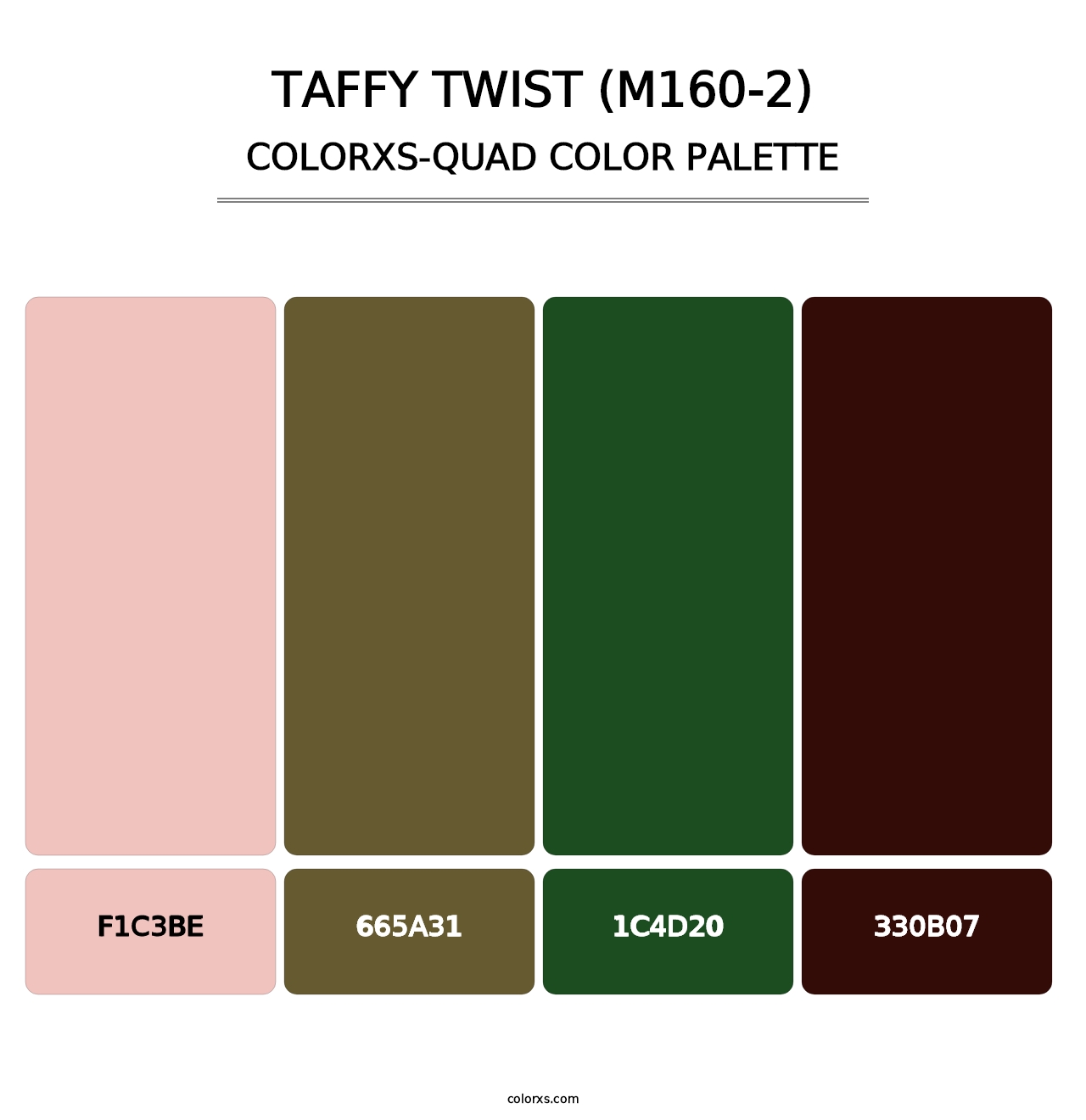 Taffy Twist (M160-2) - Colorxs Quad Palette