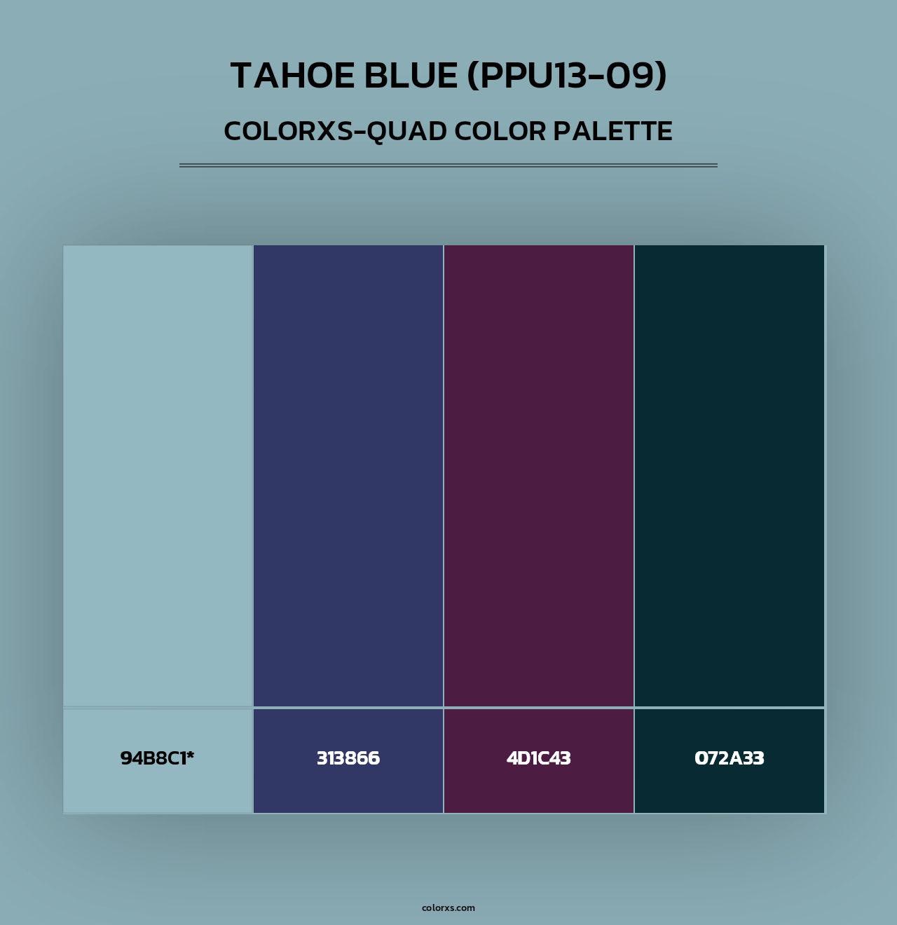 Tahoe Blue (PPU13-09) - Colorxs Quad Palette