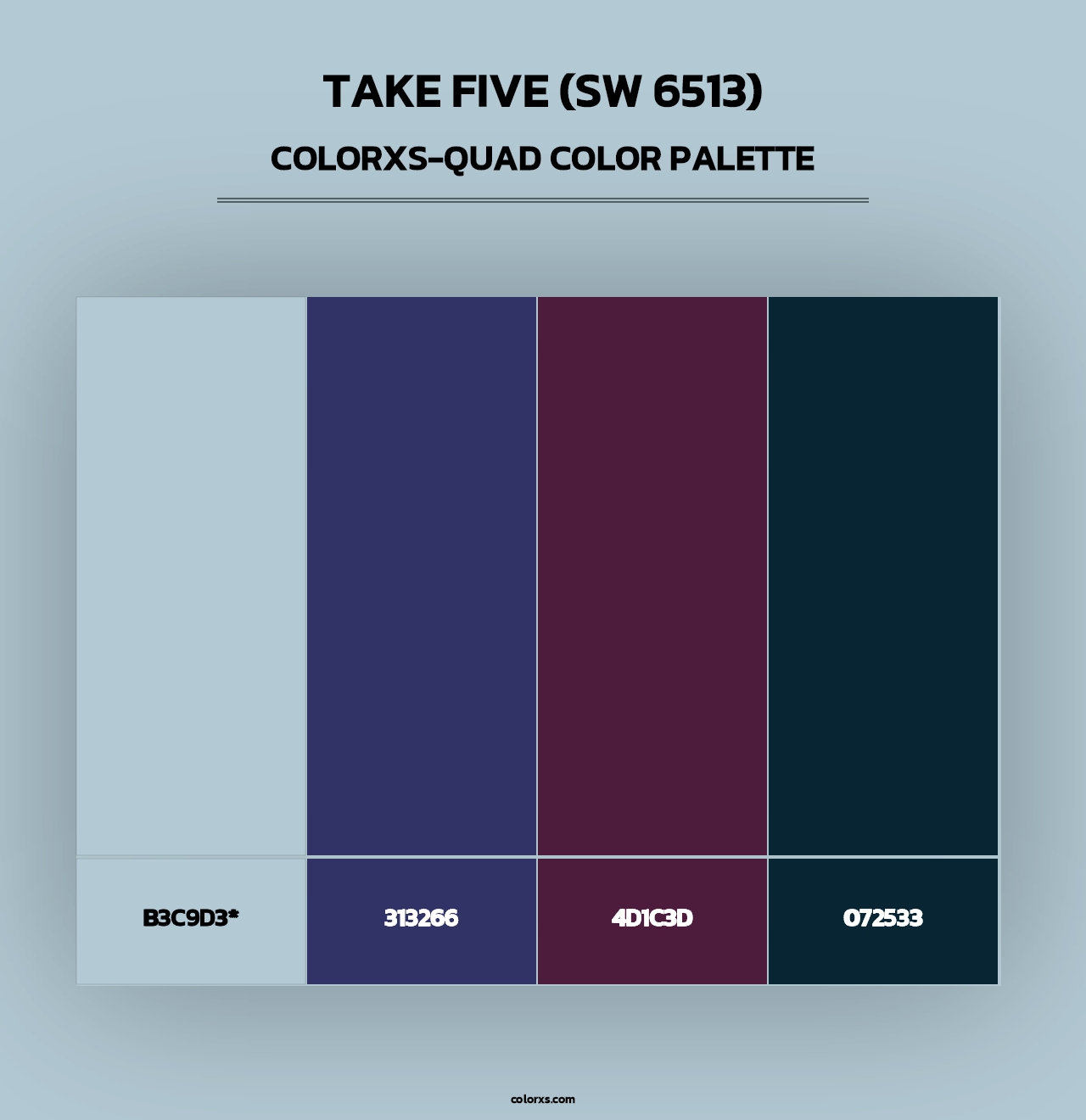 Take Five (SW 6513) - Colorxs Quad Palette