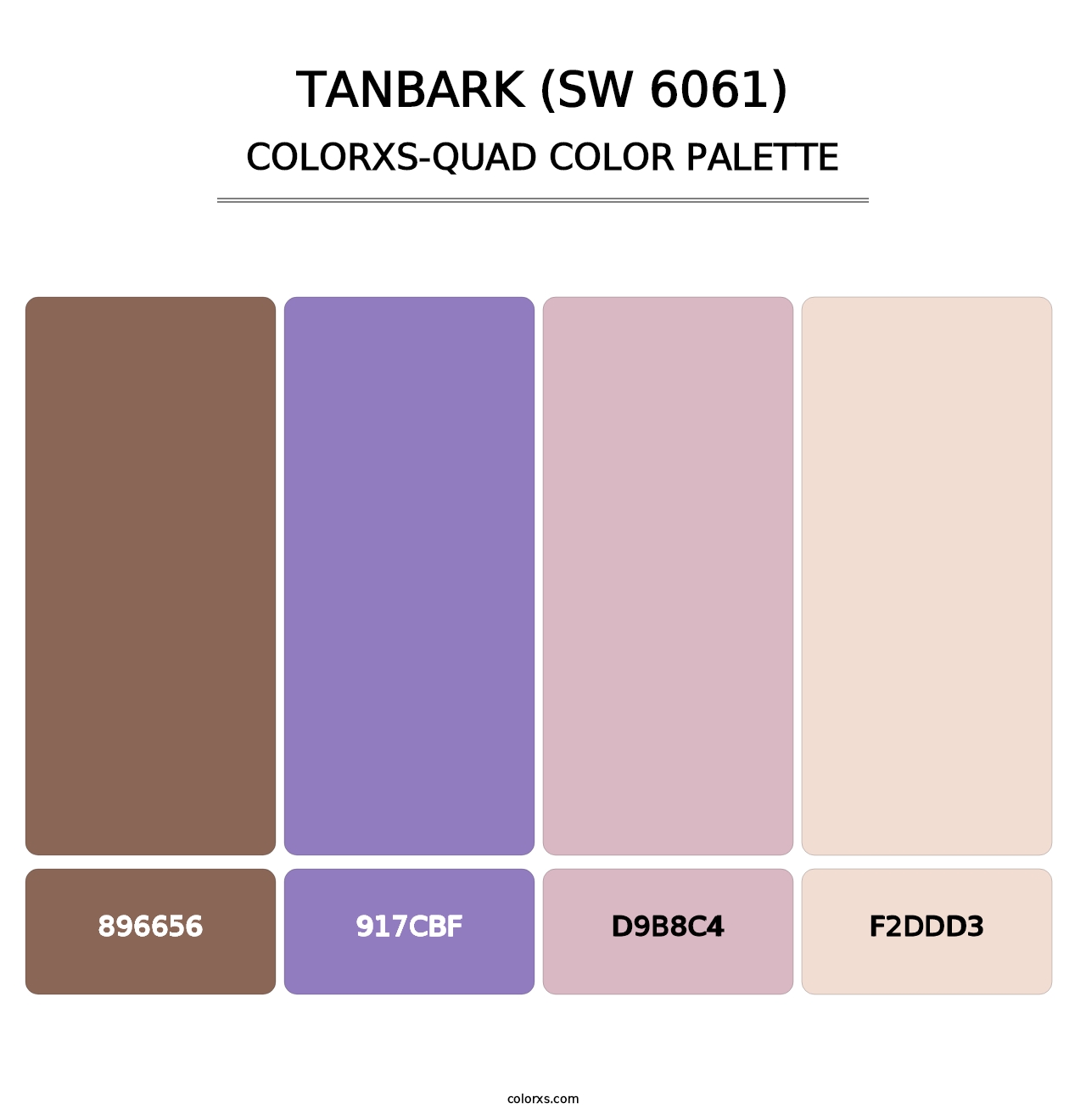 Tanbark (SW 6061) - Colorxs Quad Palette