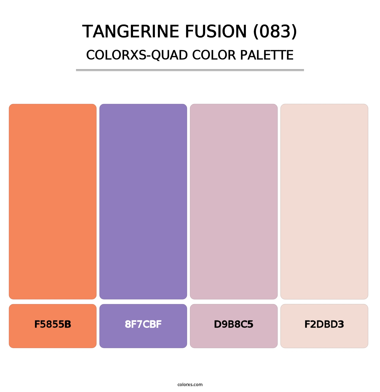 Tangerine Fusion (083) - Colorxs Quad Palette