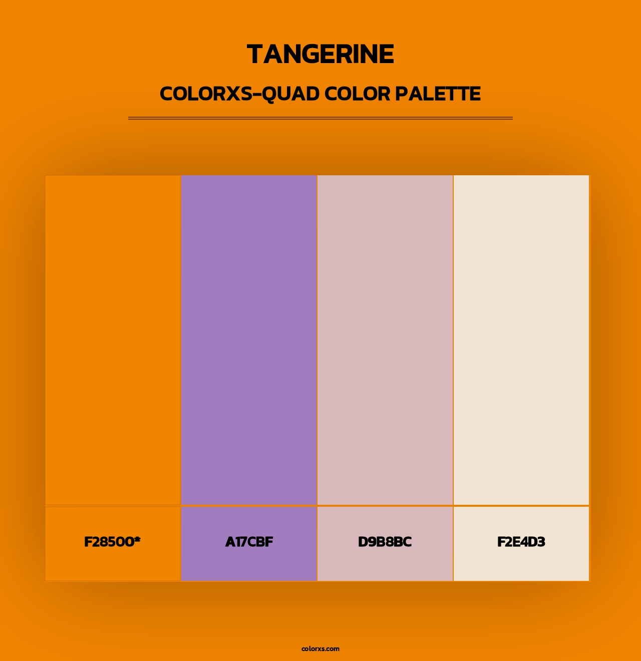 Tangerine - Colorxs Quad Palette