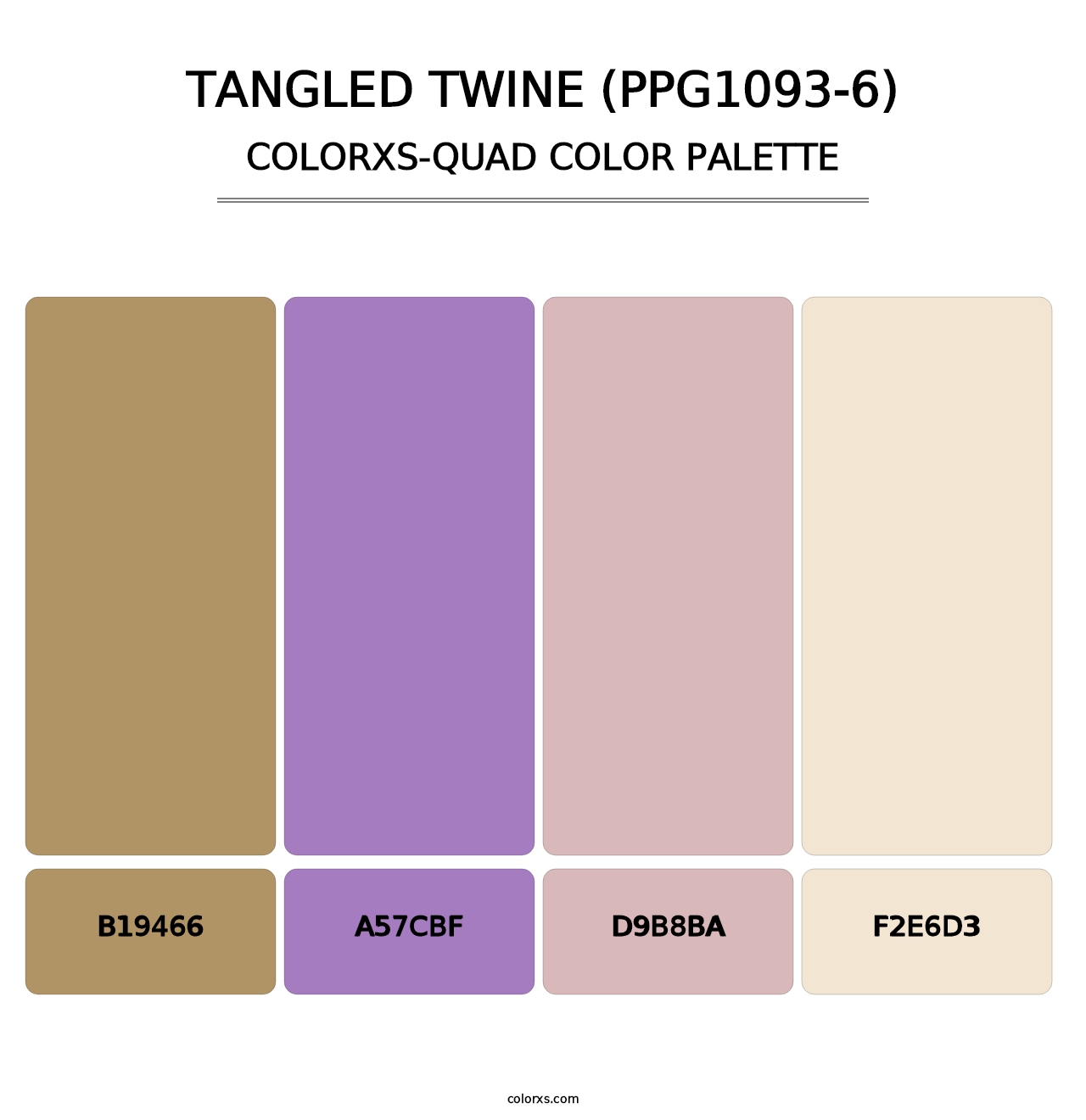 Tangled Twine (PPG1093-6) - Colorxs Quad Palette