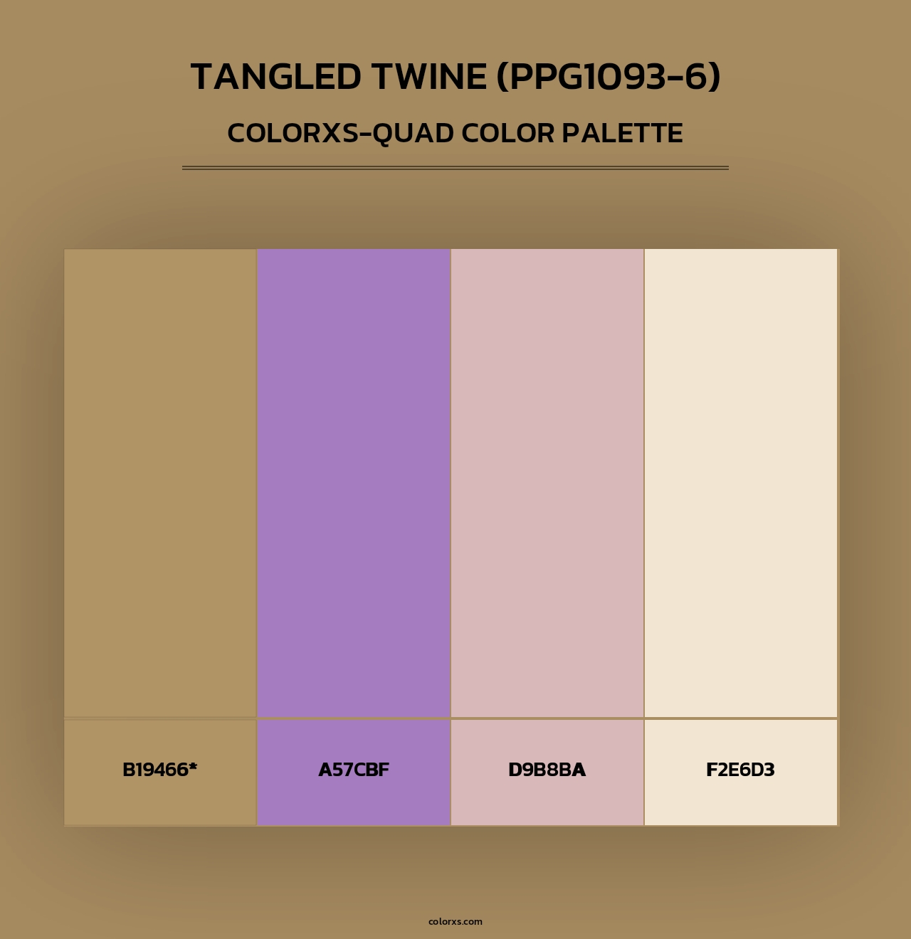 Tangled Twine (PPG1093-6) - Colorxs Quad Palette