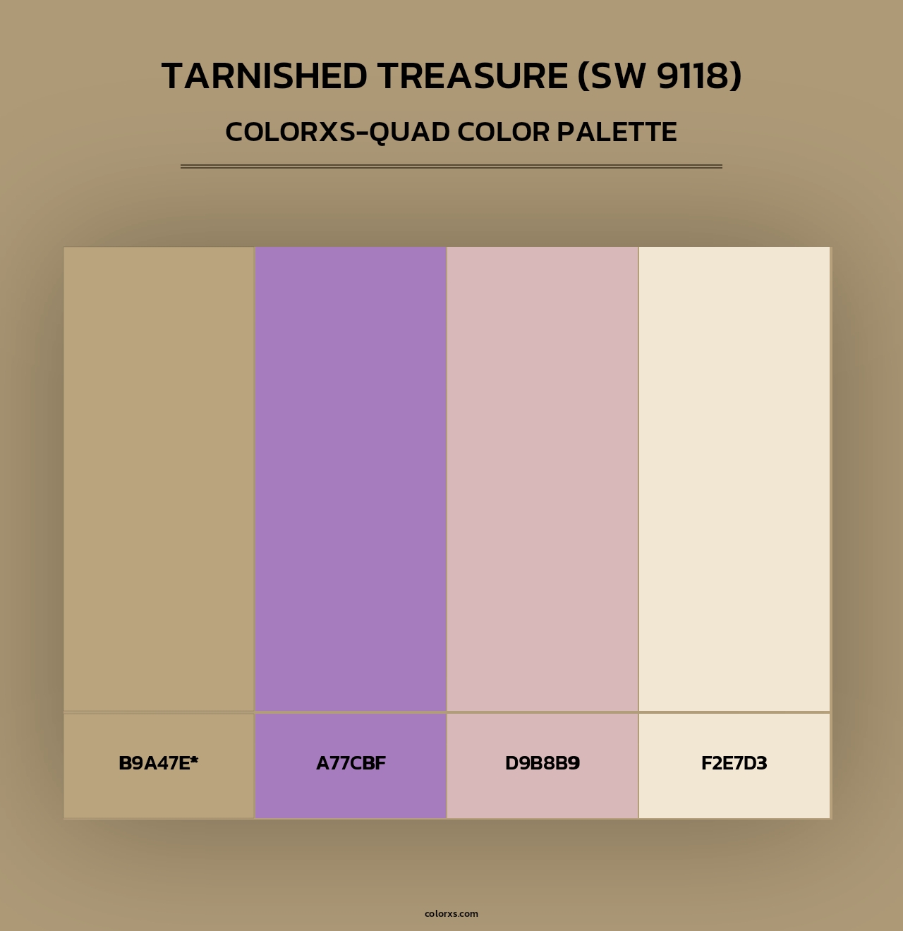 Tarnished Treasure (SW 9118) - Colorxs Quad Palette