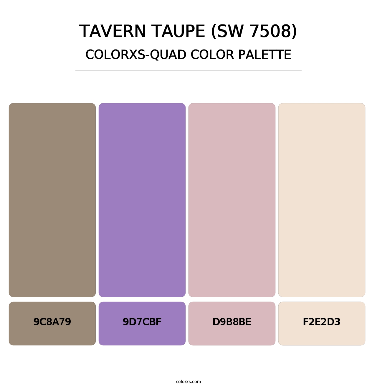 Tavern Taupe (SW 7508) - Colorxs Quad Palette