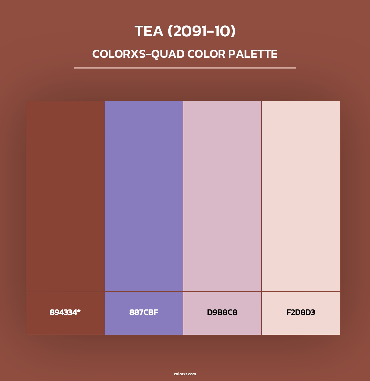 Tea (2091-10) - Colorxs Quad Palette