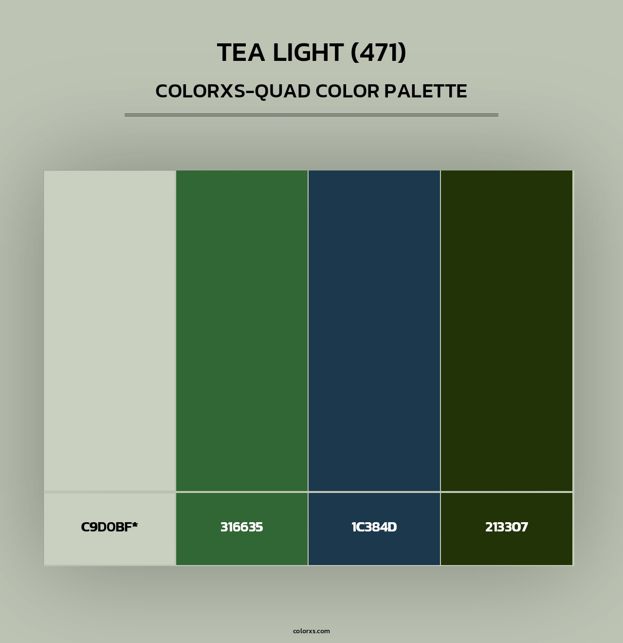 Tea Light (471) - Colorxs Quad Palette