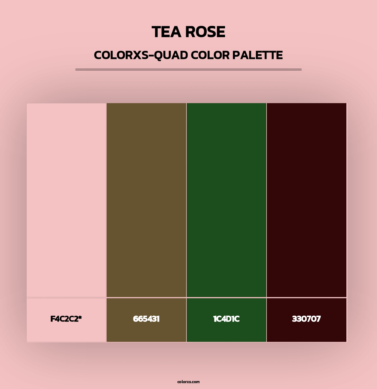 Tea Rose - Colorxs Quad Palette