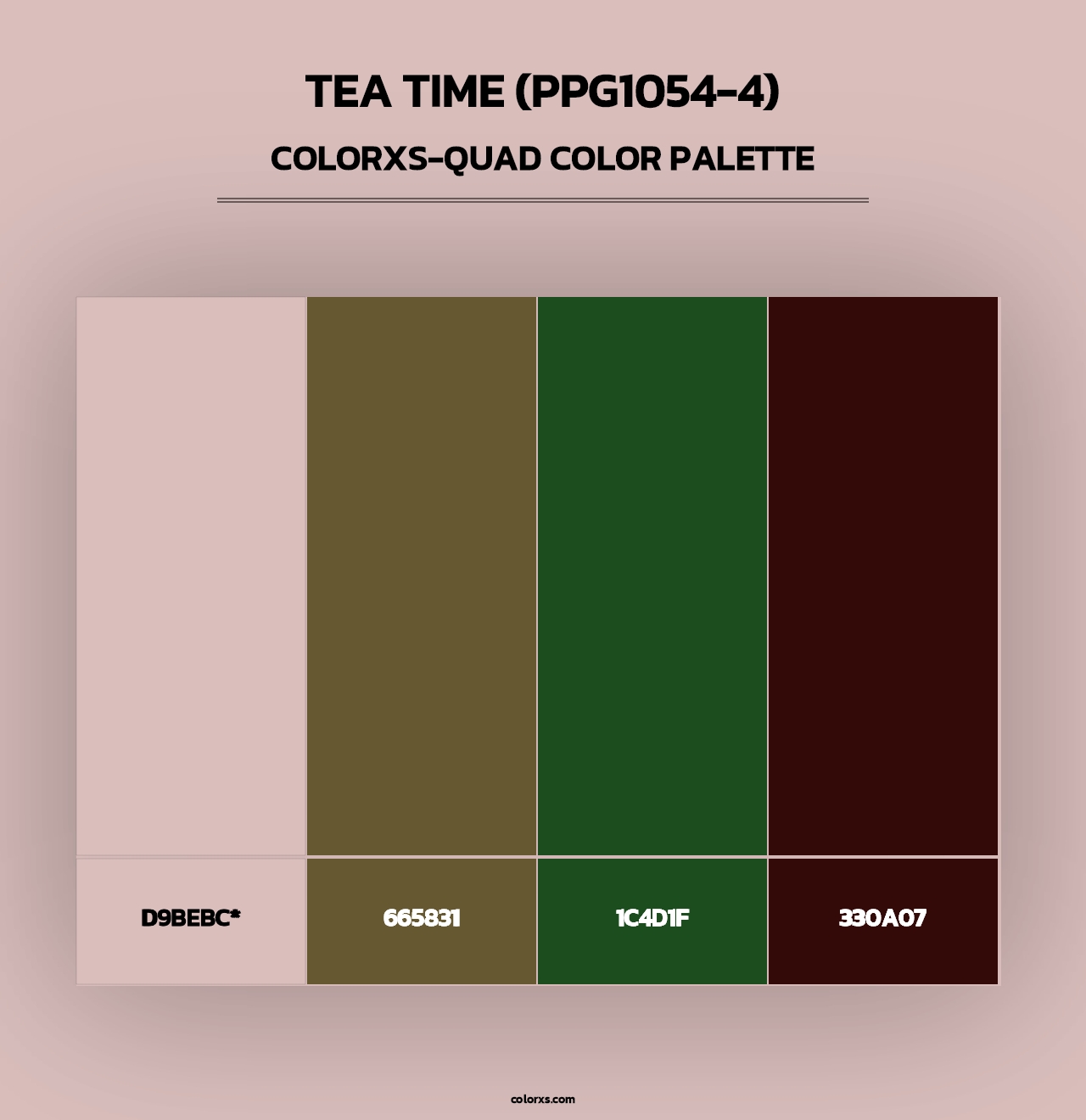 Tea Time (PPG1054-4) - Colorxs Quad Palette