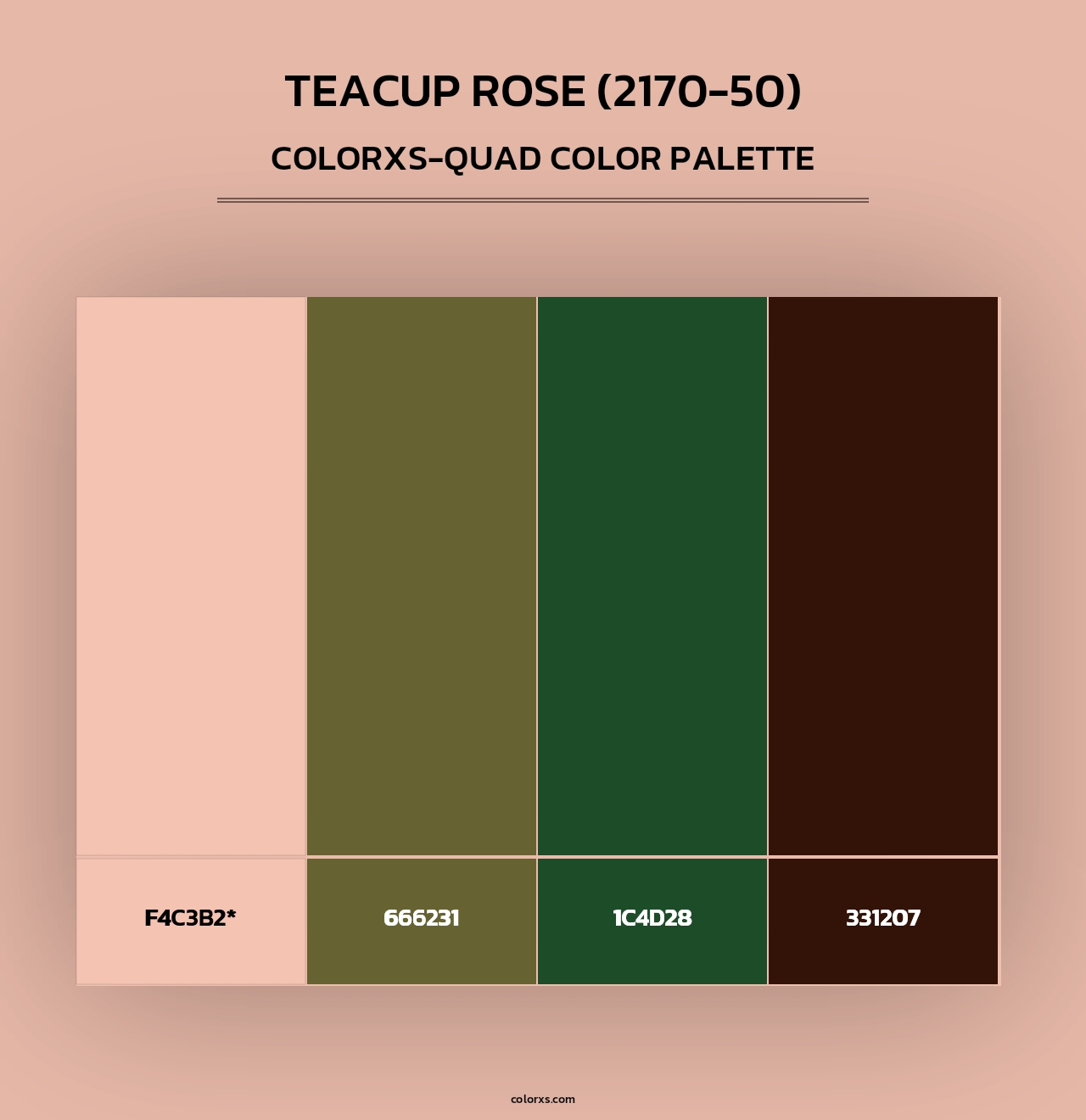 Teacup Rose (2170-50) - Colorxs Quad Palette