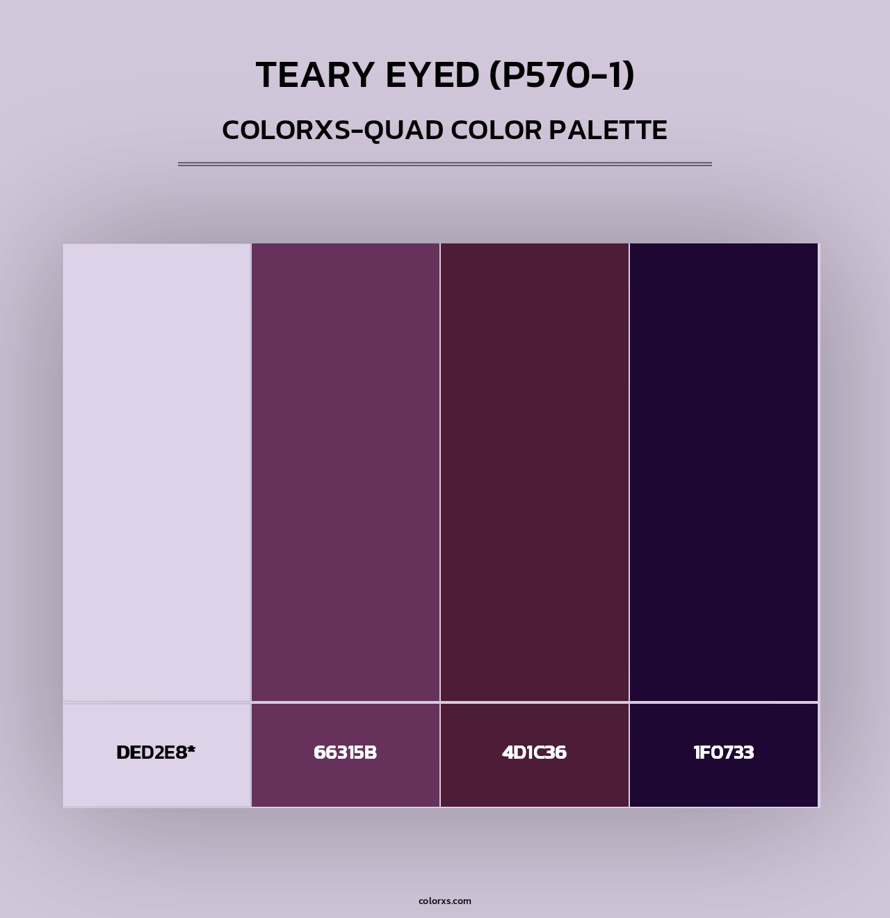 Teary Eyed (P570-1) - Colorxs Quad Palette
