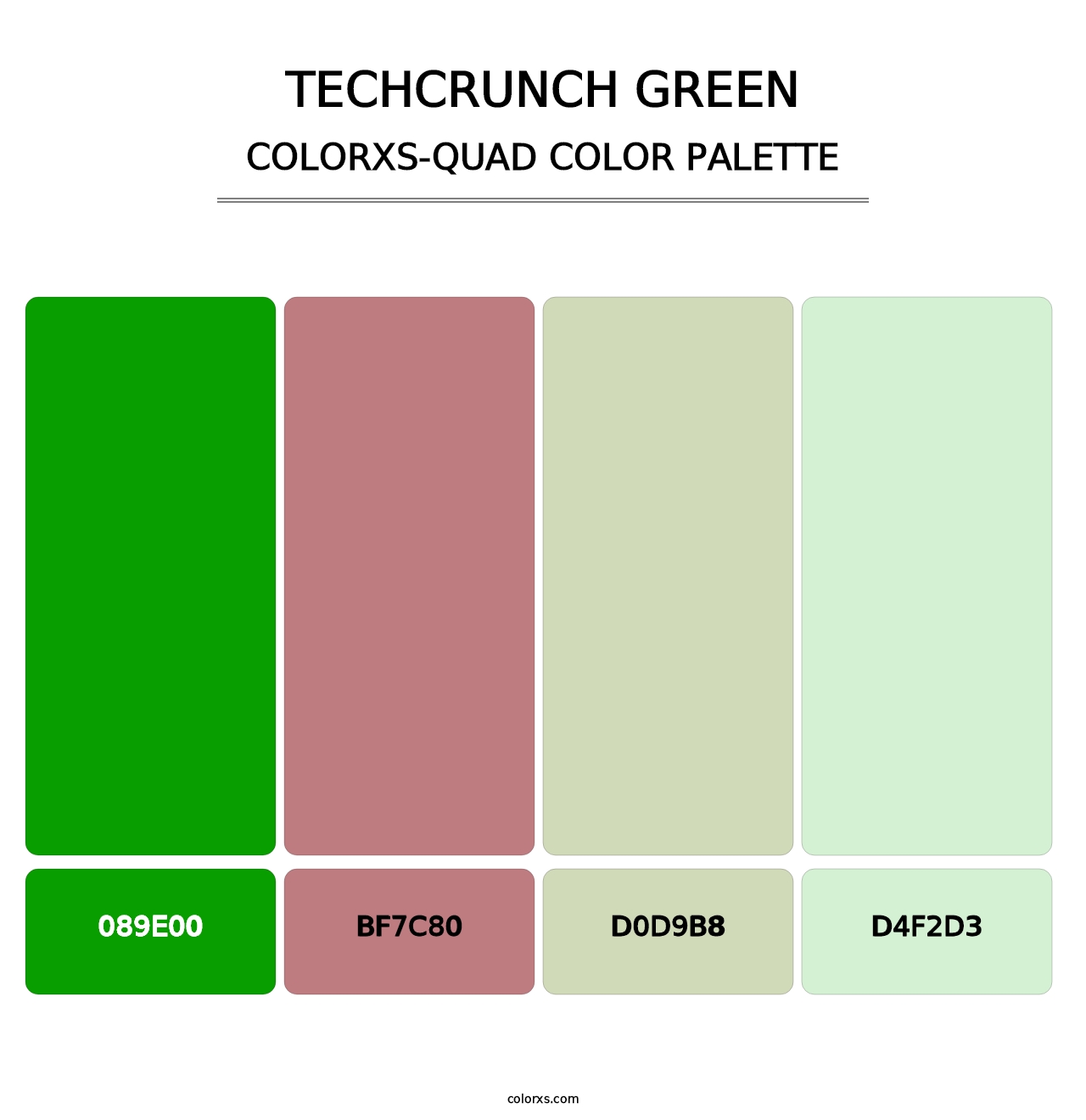 TechCrunch Green - Colorxs Quad Palette