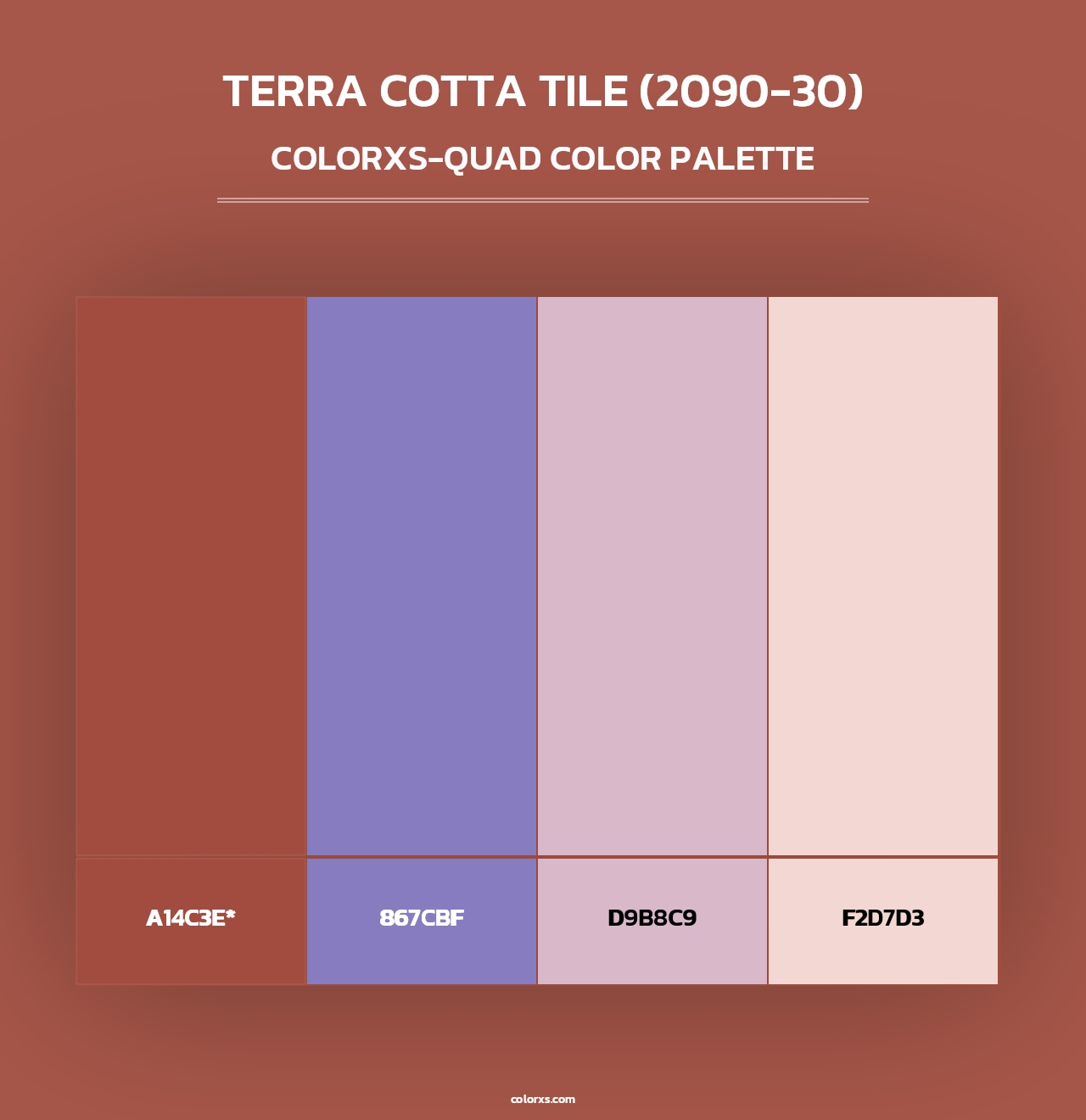 Terra Cotta Tile (2090-30) - Colorxs Quad Palette