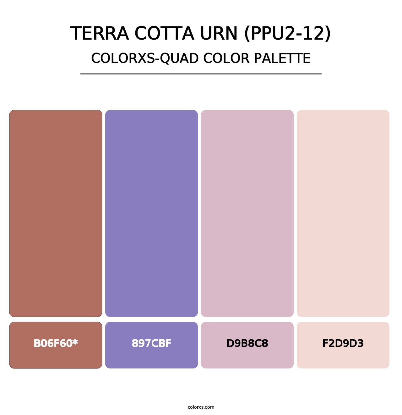 Terra Cotta Urn (PPU2-12) - Colorxs Quad Palette