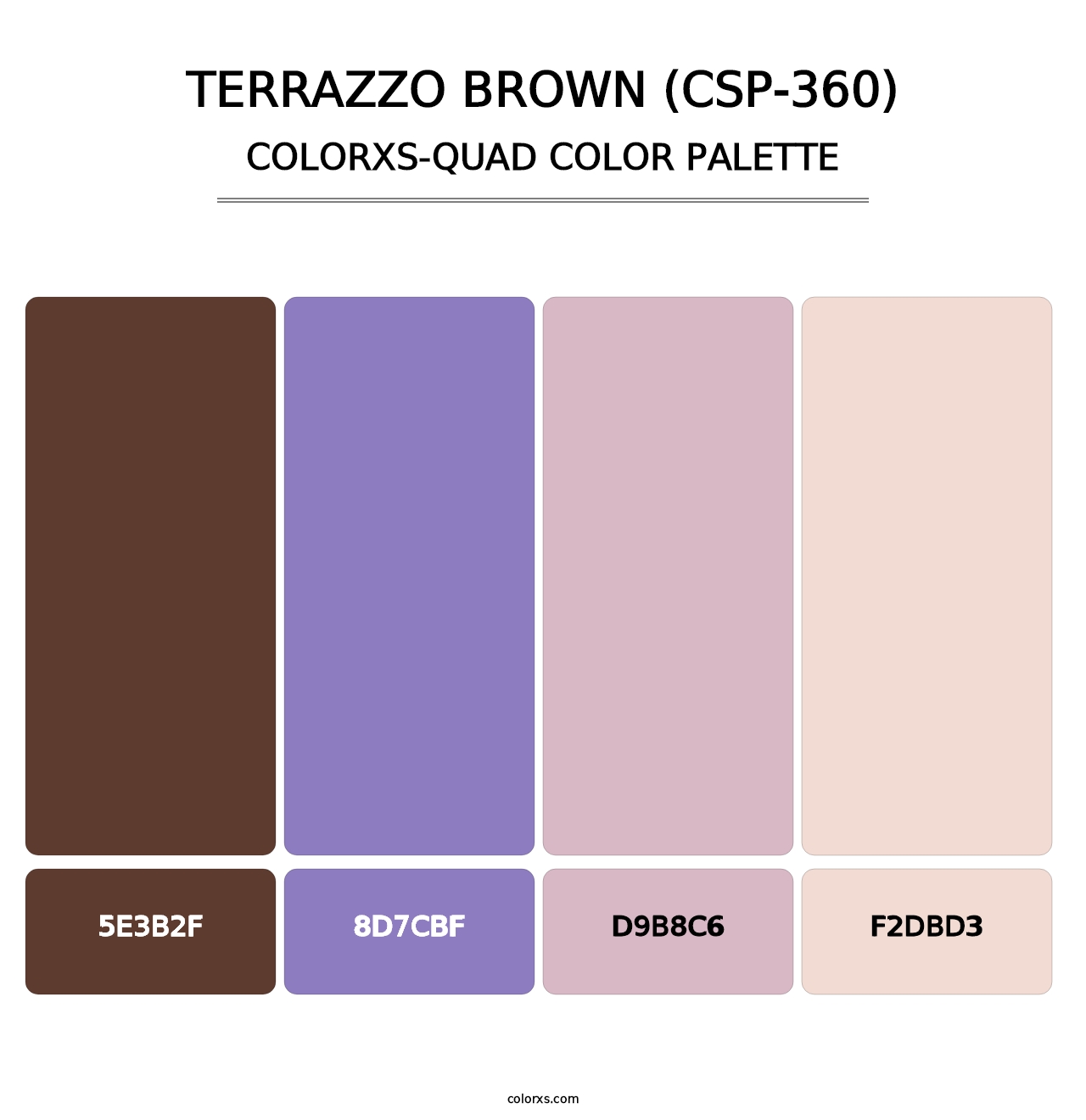 Terrazzo Brown (CSP-360) - Colorxs Quad Palette