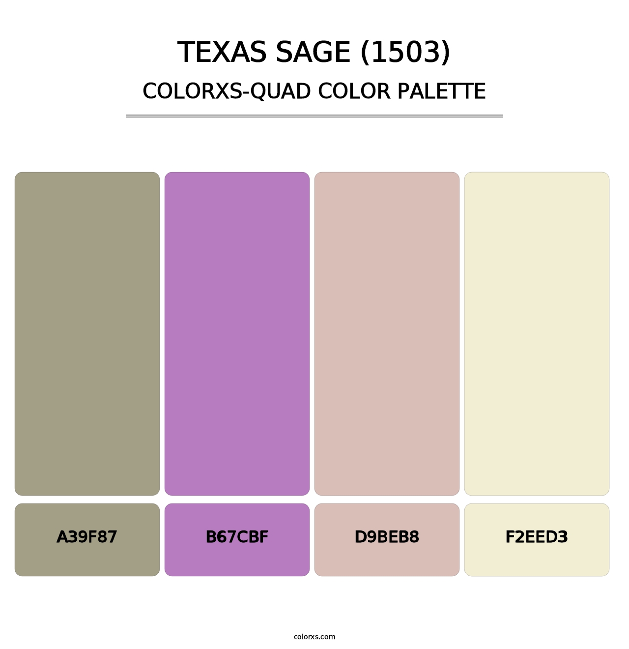 Texas Sage (1503) - Colorxs Quad Palette
