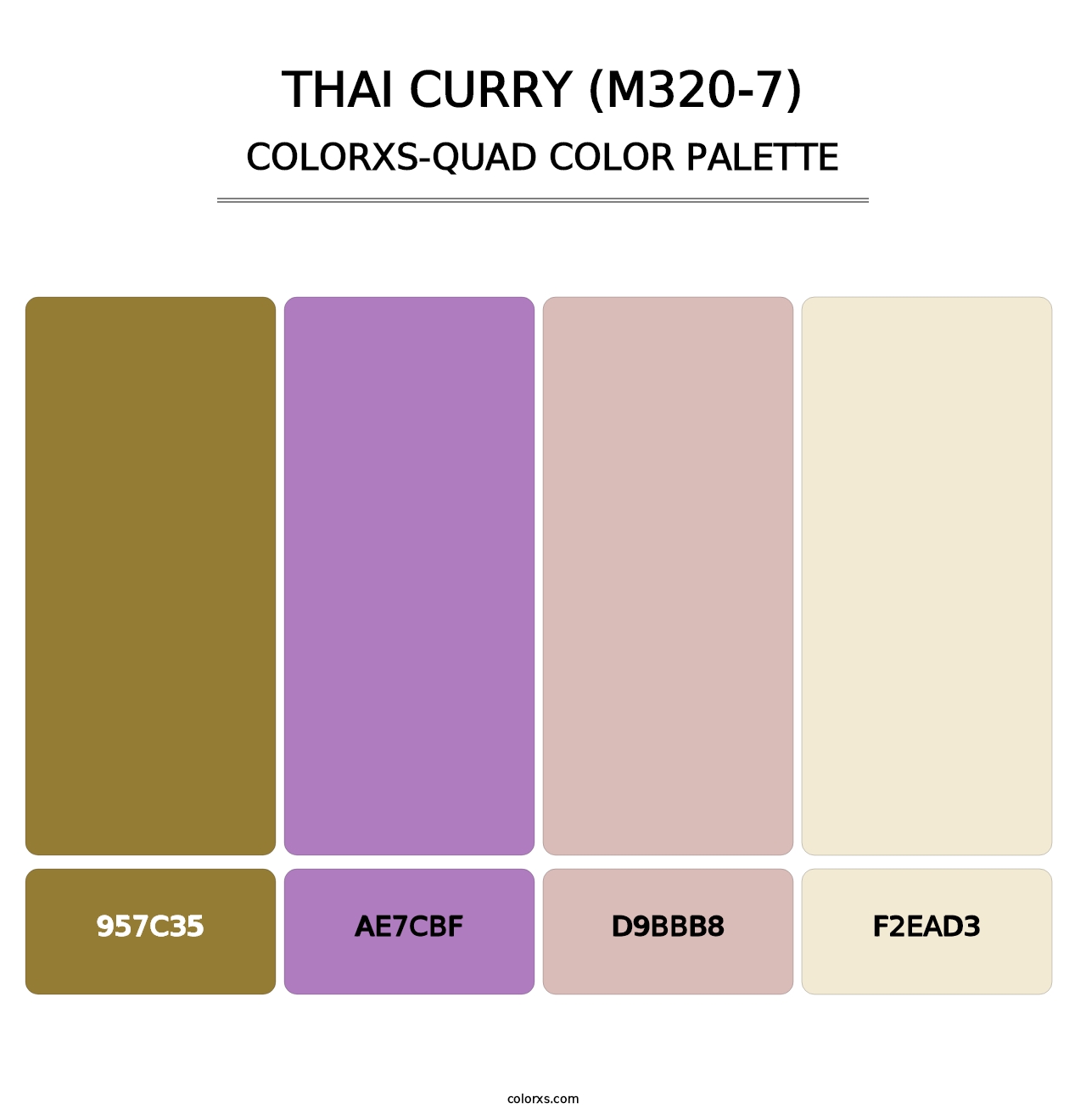 Thai Curry (M320-7) - Colorxs Quad Palette