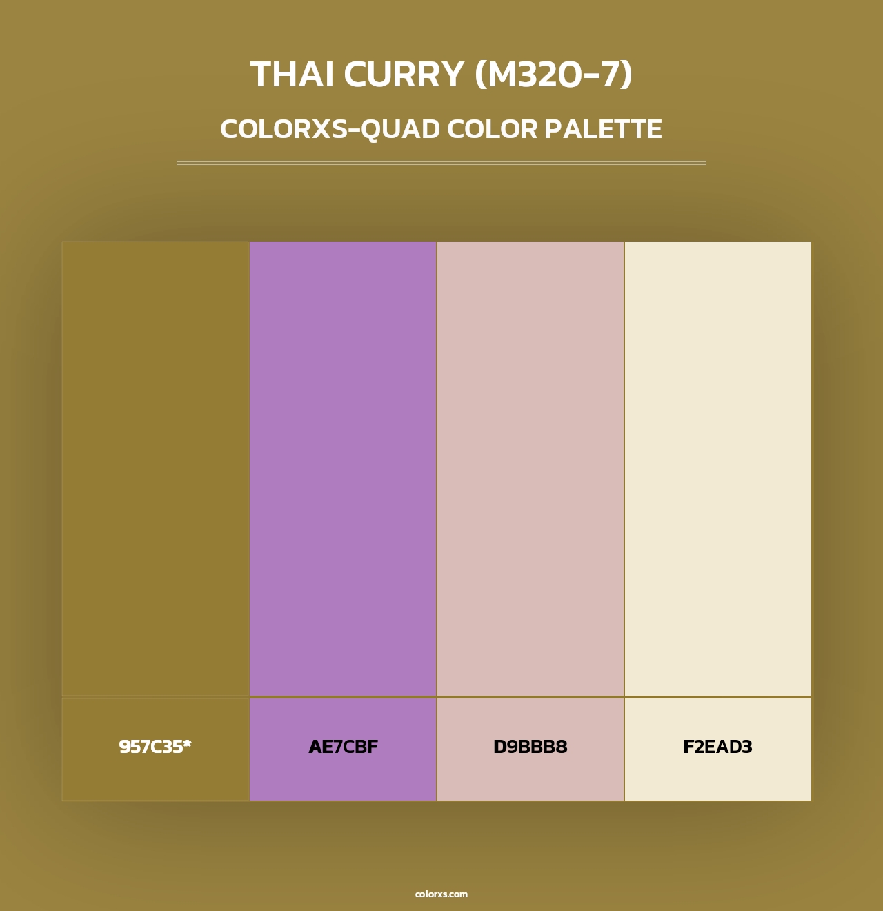 Thai Curry (M320-7) - Colorxs Quad Palette
