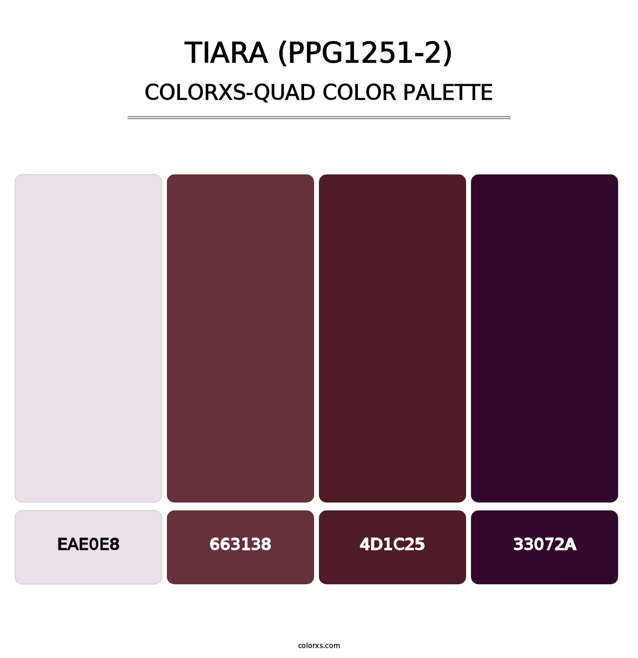 Tiara (PPG1251-2) - Colorxs Quad Palette