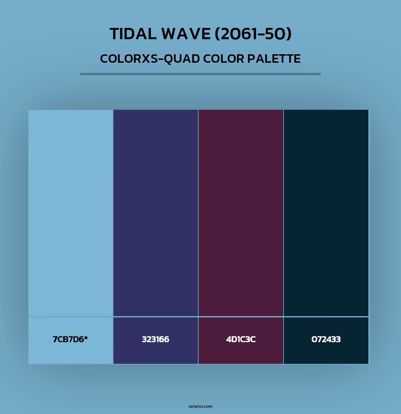 Tidal Wave (2061-50) - Colorxs Quad Palette