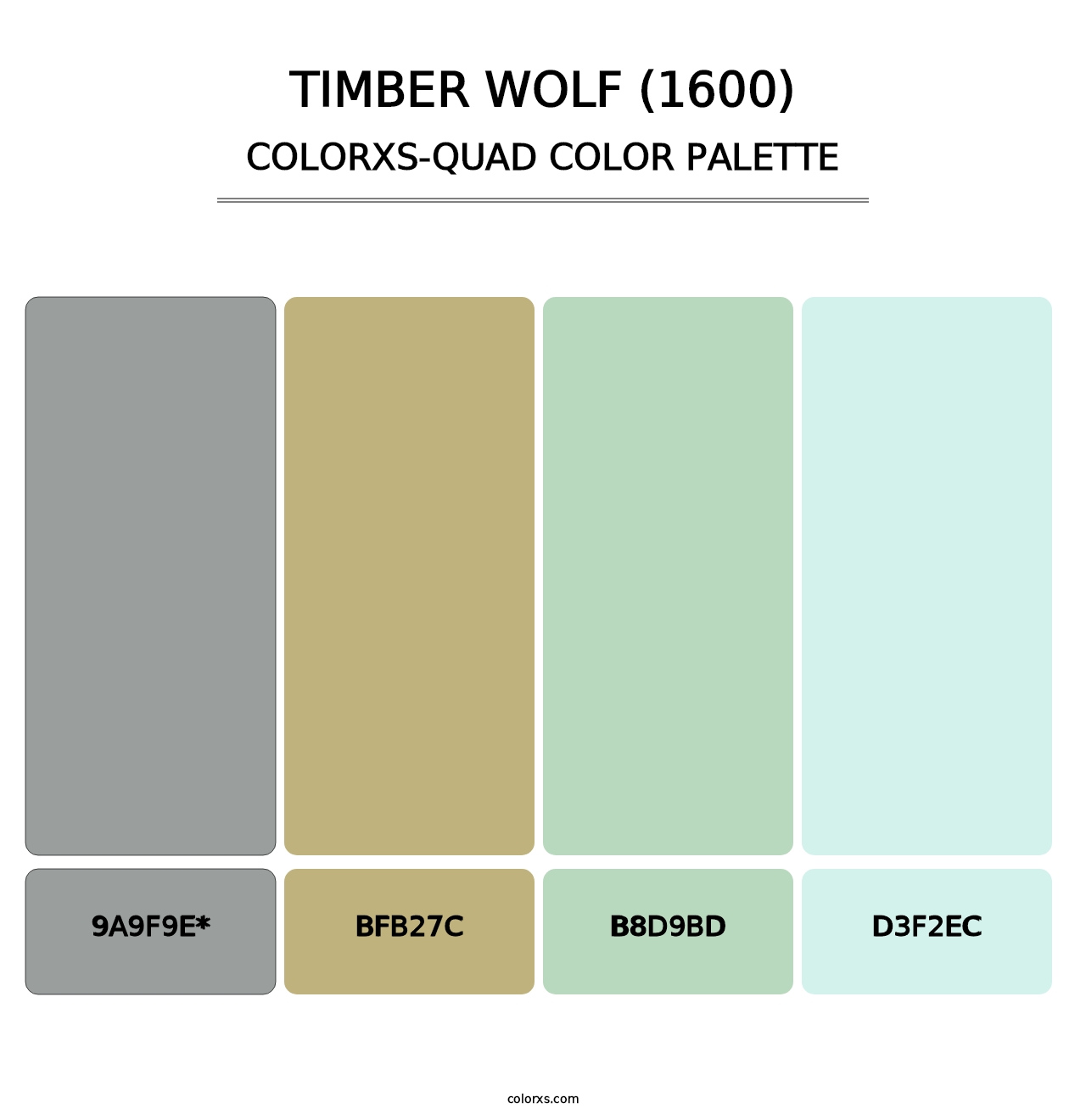 Timber Wolf (1600) - Colorxs Quad Palette