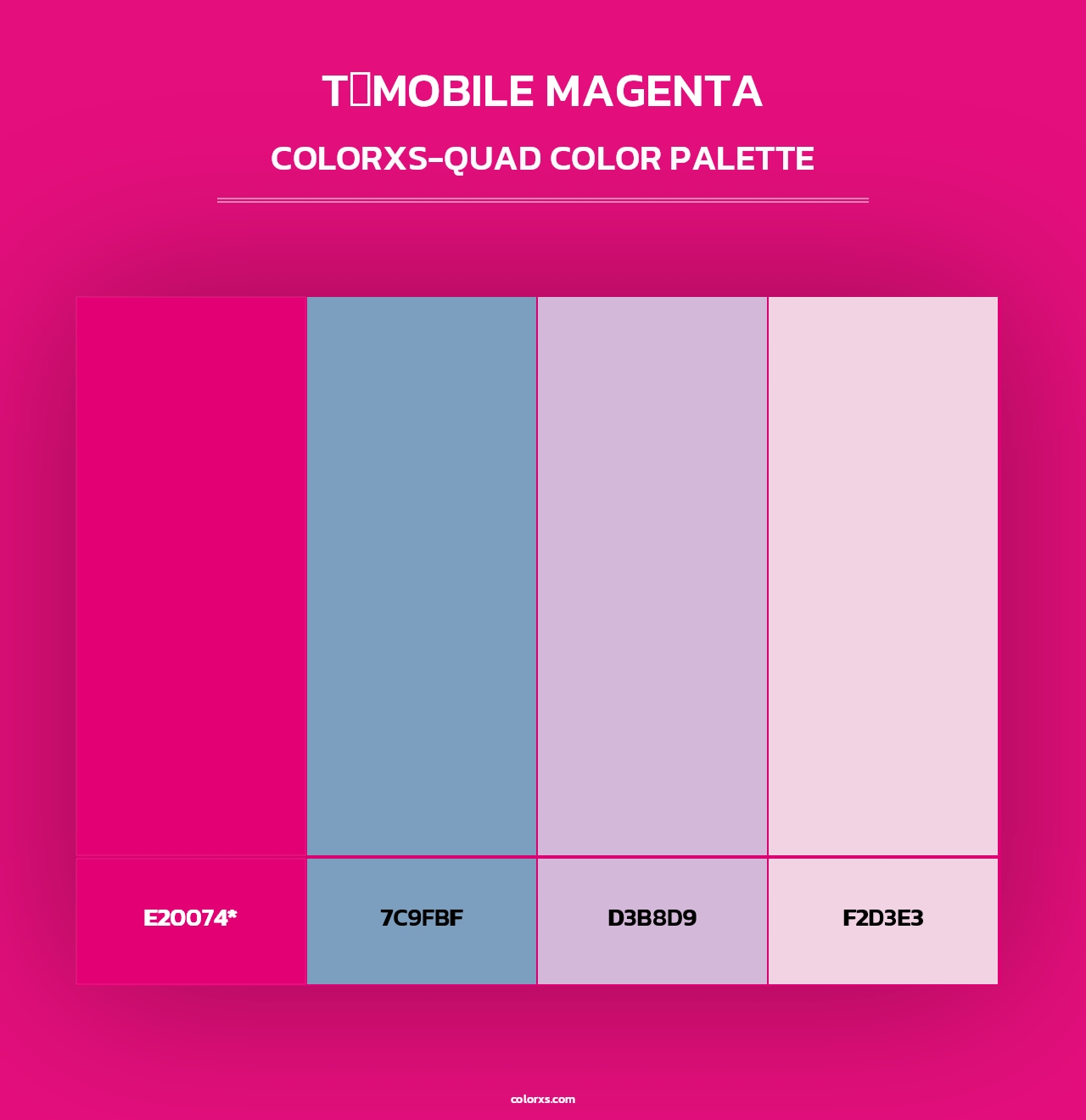 T‑Mobile Magenta - Colorxs Quad Palette