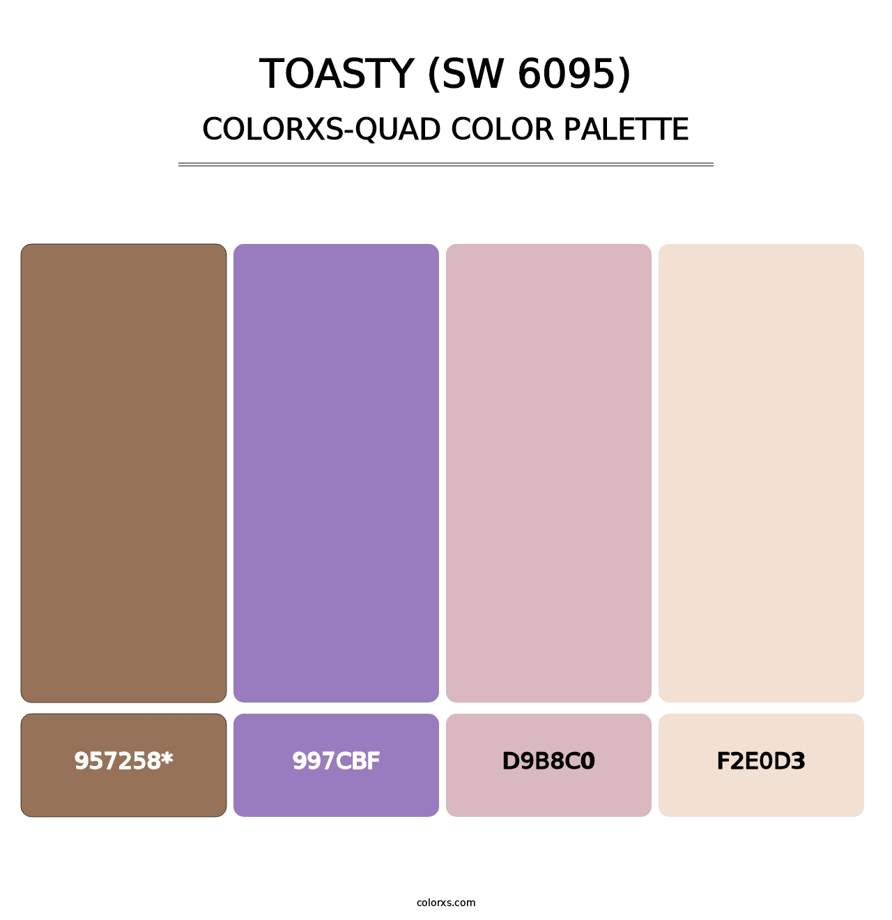 Toasty (SW 6095) - Colorxs Quad Palette