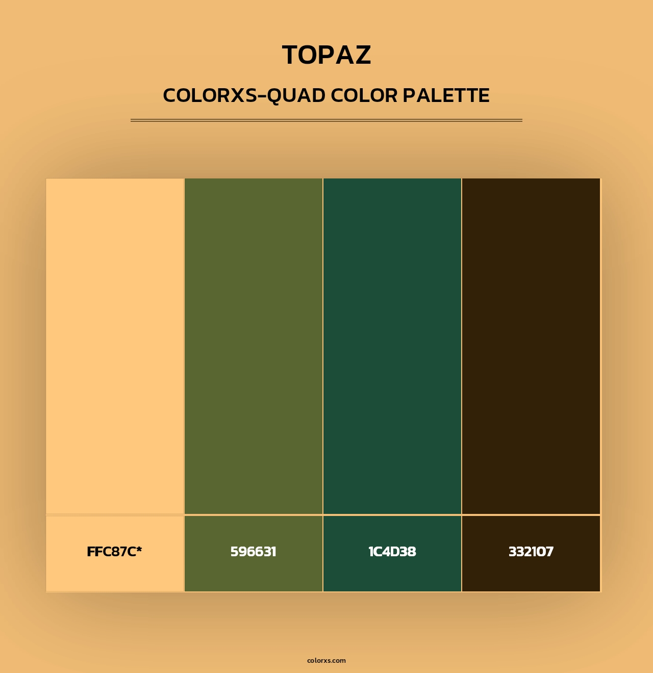 Topaz - Colorxs Quad Palette