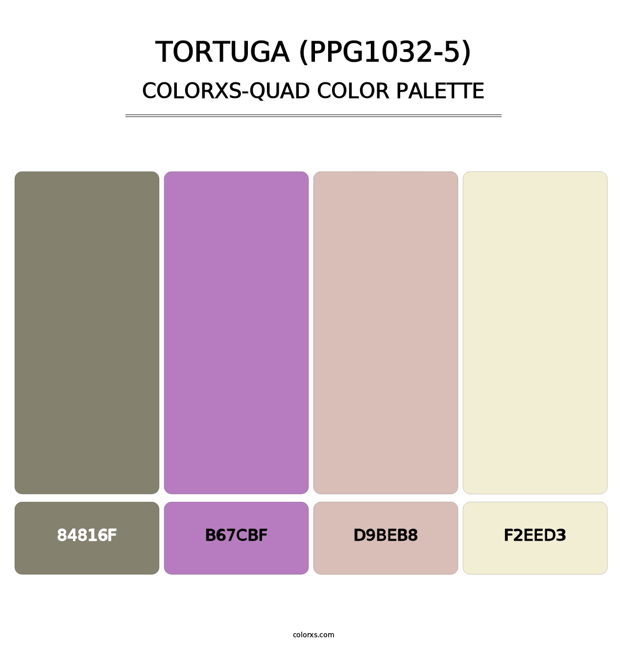 Tortuga (PPG1032-5) - Colorxs Quad Palette