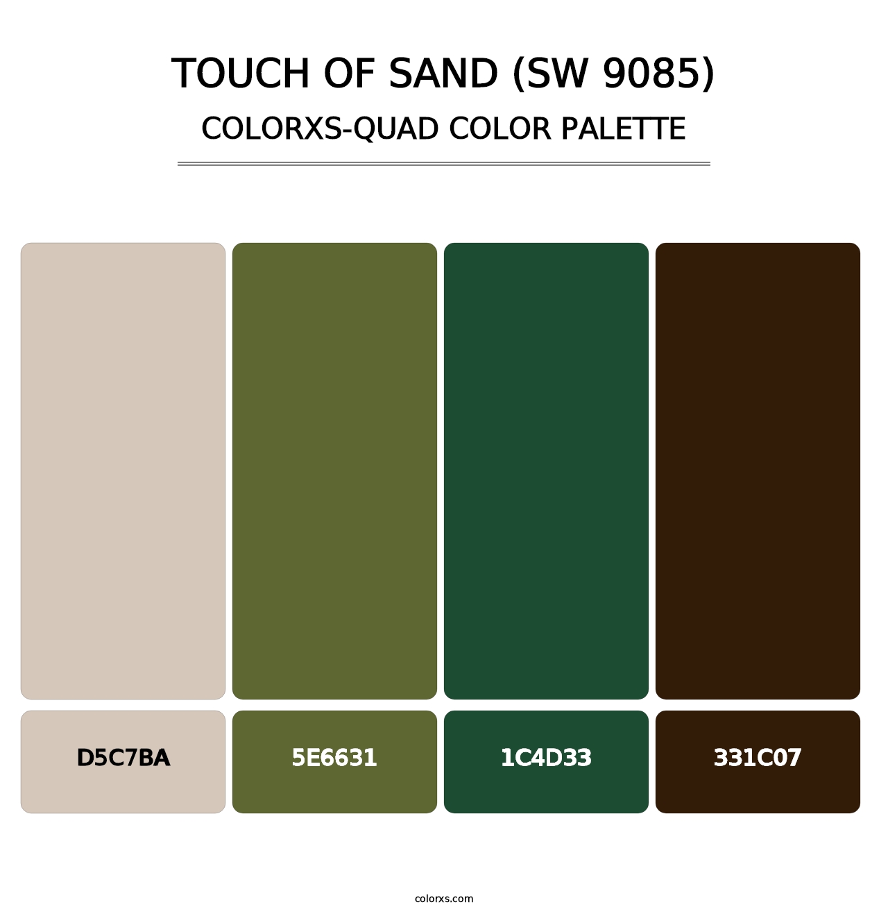 Touch of Sand (SW 9085) - Colorxs Quad Palette