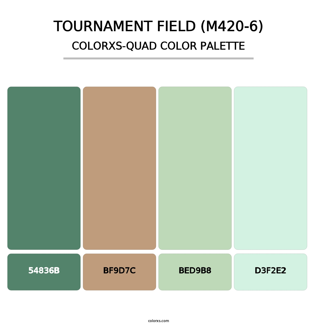 Tournament Field (M420-6) - Colorxs Quad Palette