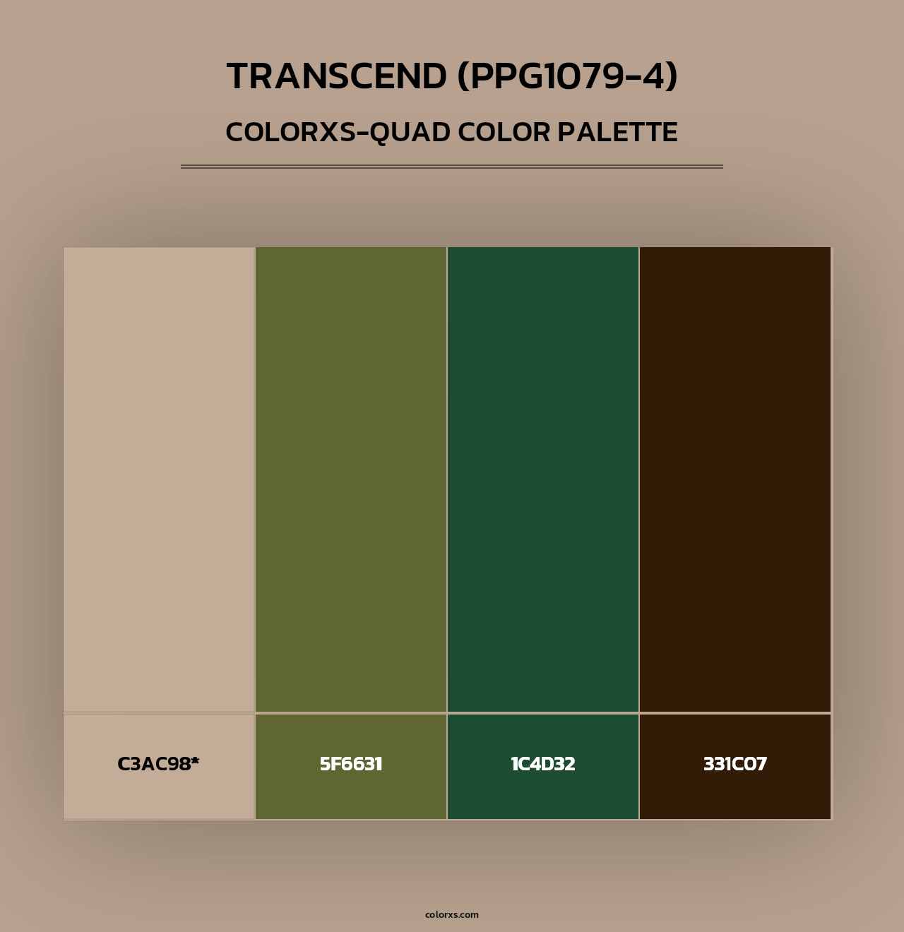 Transcend (PPG1079-4) - Colorxs Quad Palette