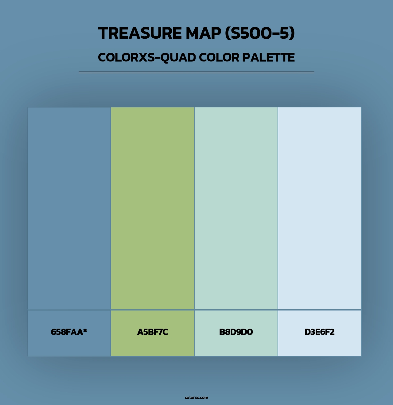 Treasure Map (S500-5) - Colorxs Quad Palette