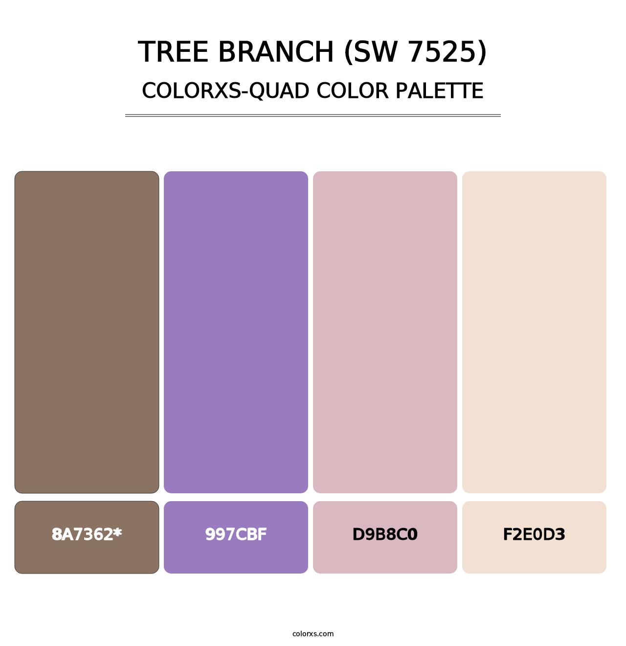 Tree Branch (SW 7525) - Colorxs Quad Palette