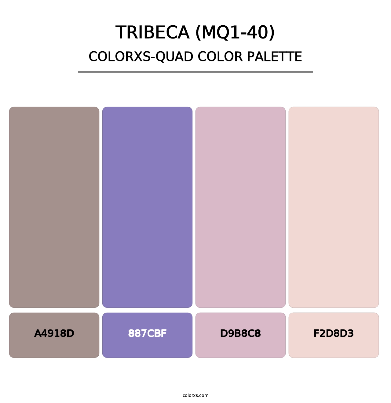 Tribeca (MQ1-40) - Colorxs Quad Palette