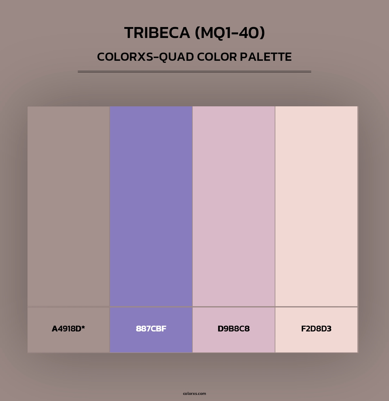 Tribeca (MQ1-40) - Colorxs Quad Palette
