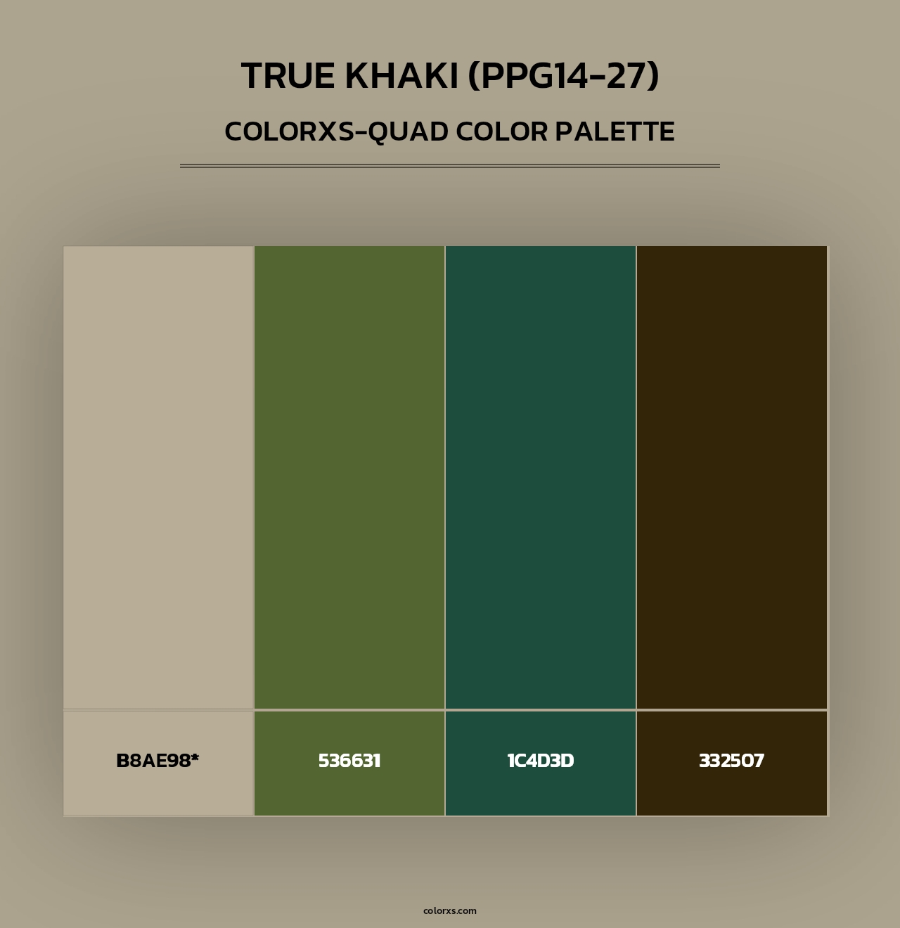 True Khaki (PPG14-27) - Colorxs Quad Palette