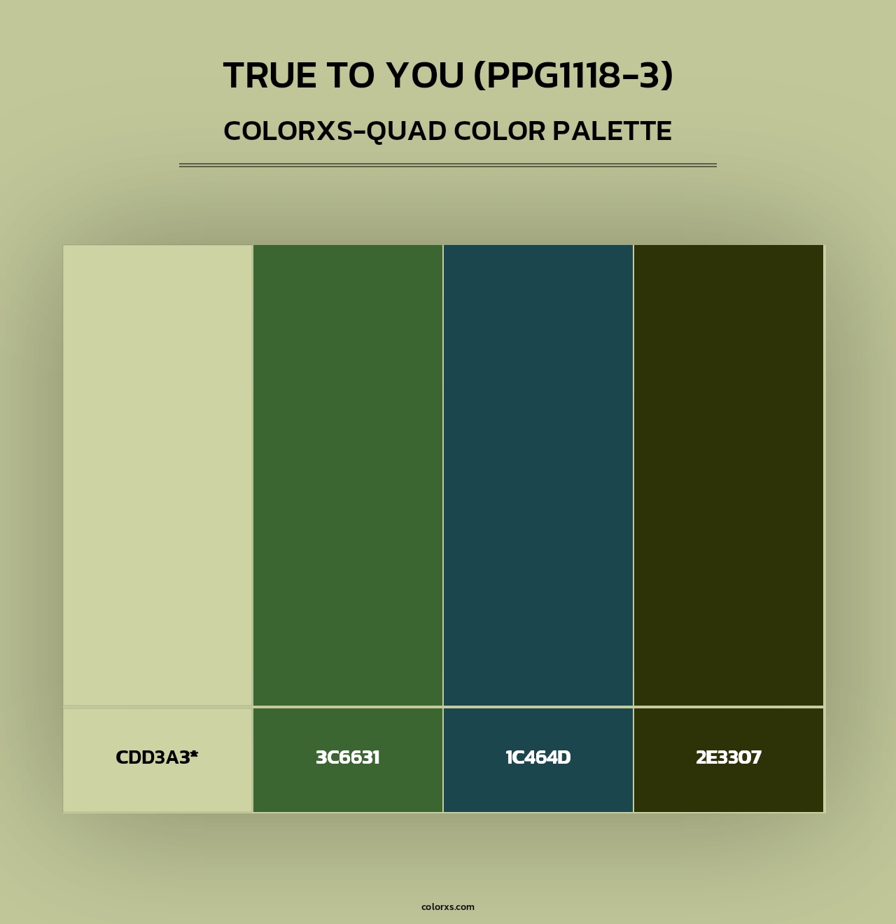 True To You (PPG1118-3) - Colorxs Quad Palette