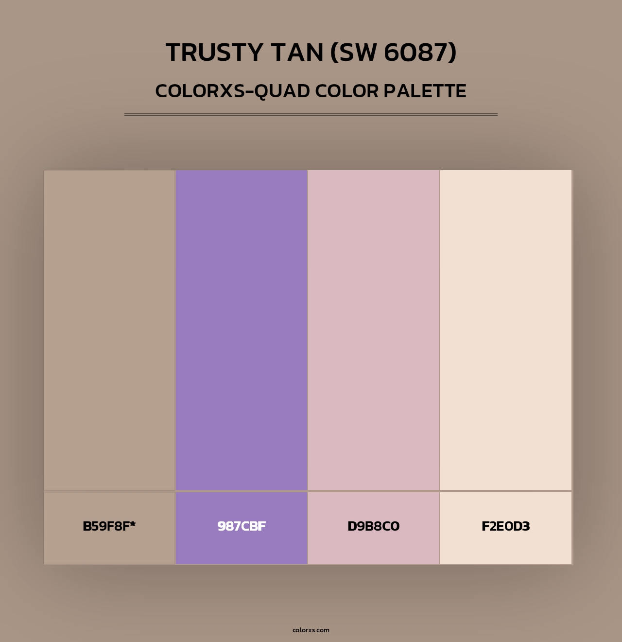 Trusty Tan (SW 6087) - Colorxs Quad Palette