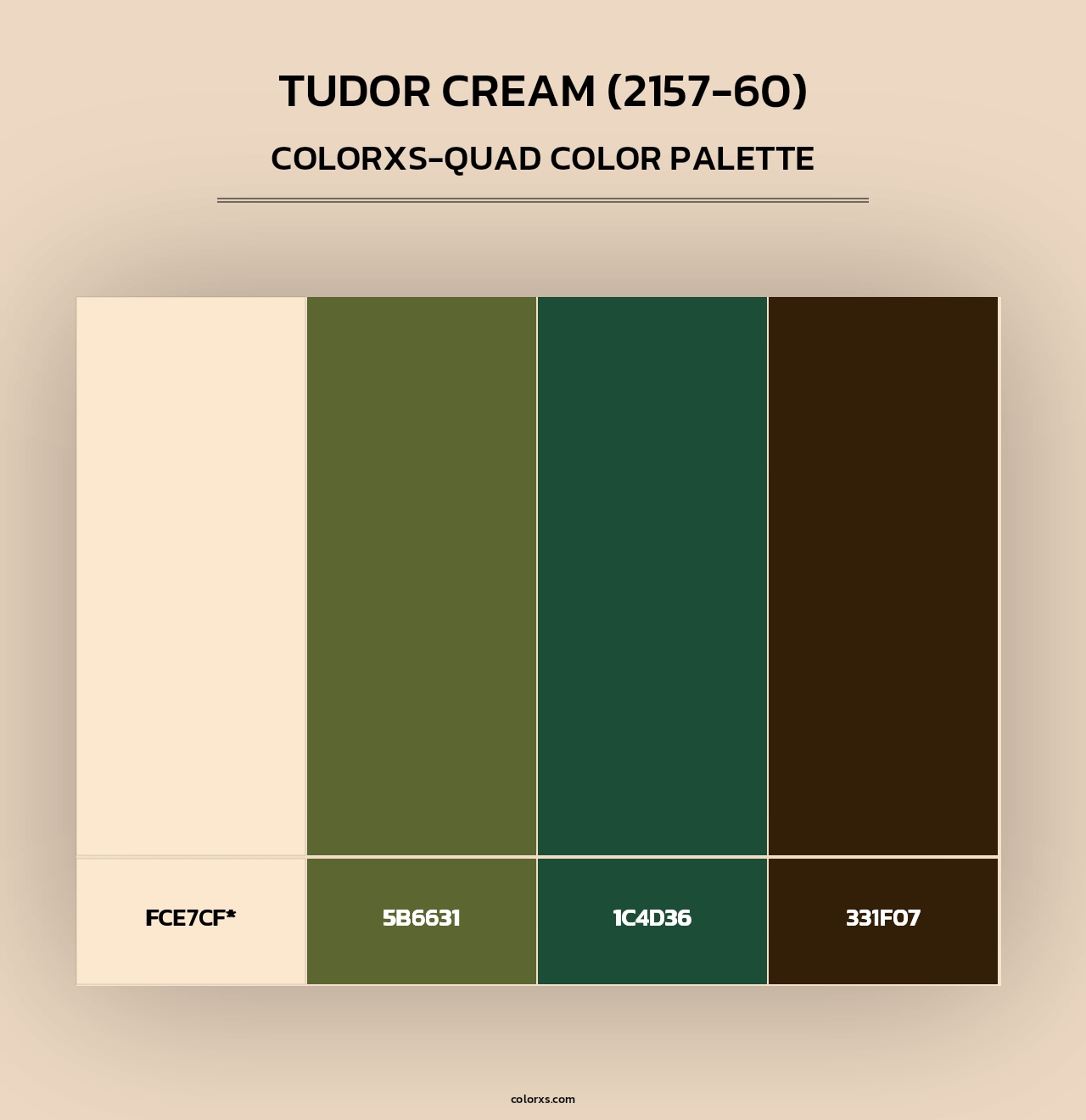 Tudor Cream (2157-60) - Colorxs Quad Palette