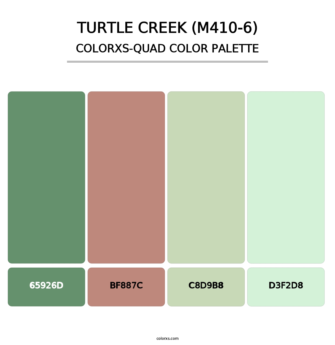 Turtle Creek (M410-6) - Colorxs Quad Palette