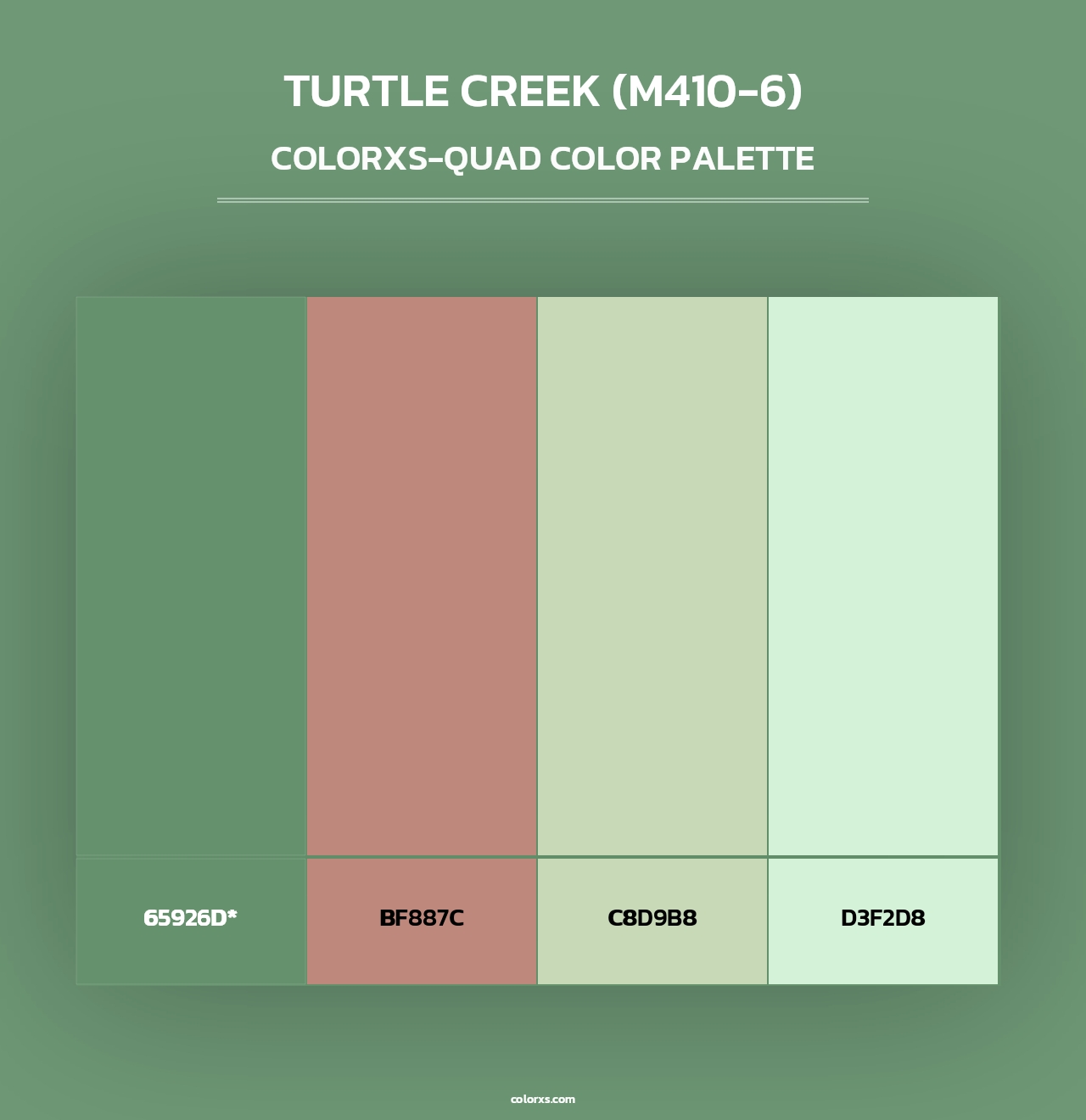 Turtle Creek (M410-6) - Colorxs Quad Palette