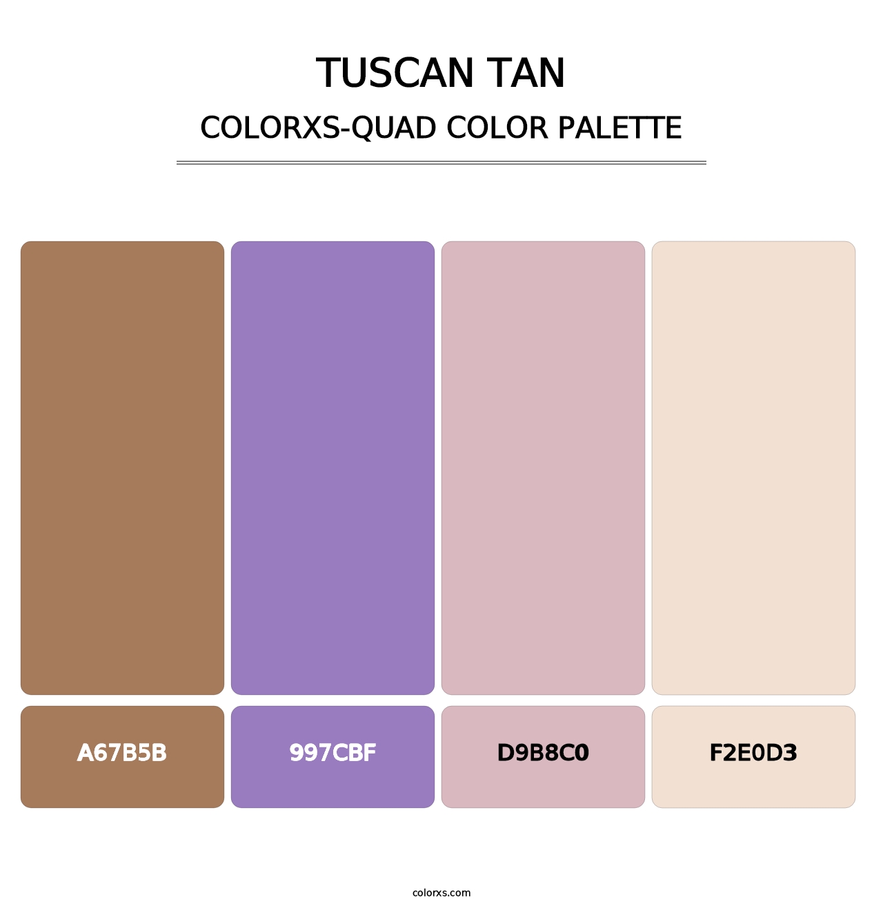 Tuscan Tan - Colorxs Quad Palette