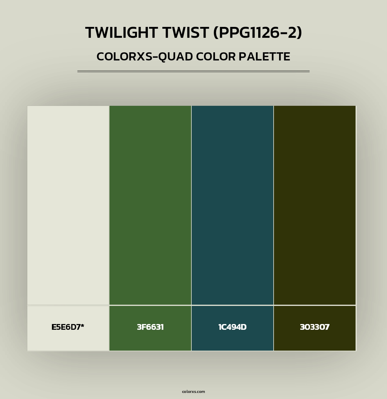 Twilight Twist (PPG1126-2) - Colorxs Quad Palette
