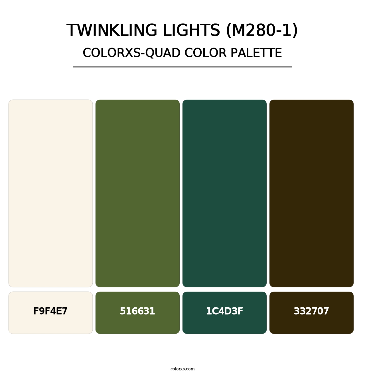 Twinkling Lights (M280-1) - Colorxs Quad Palette