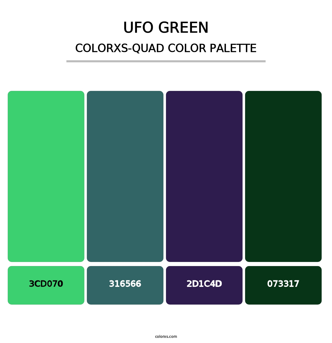 UFO Green - Colorxs Quad Palette