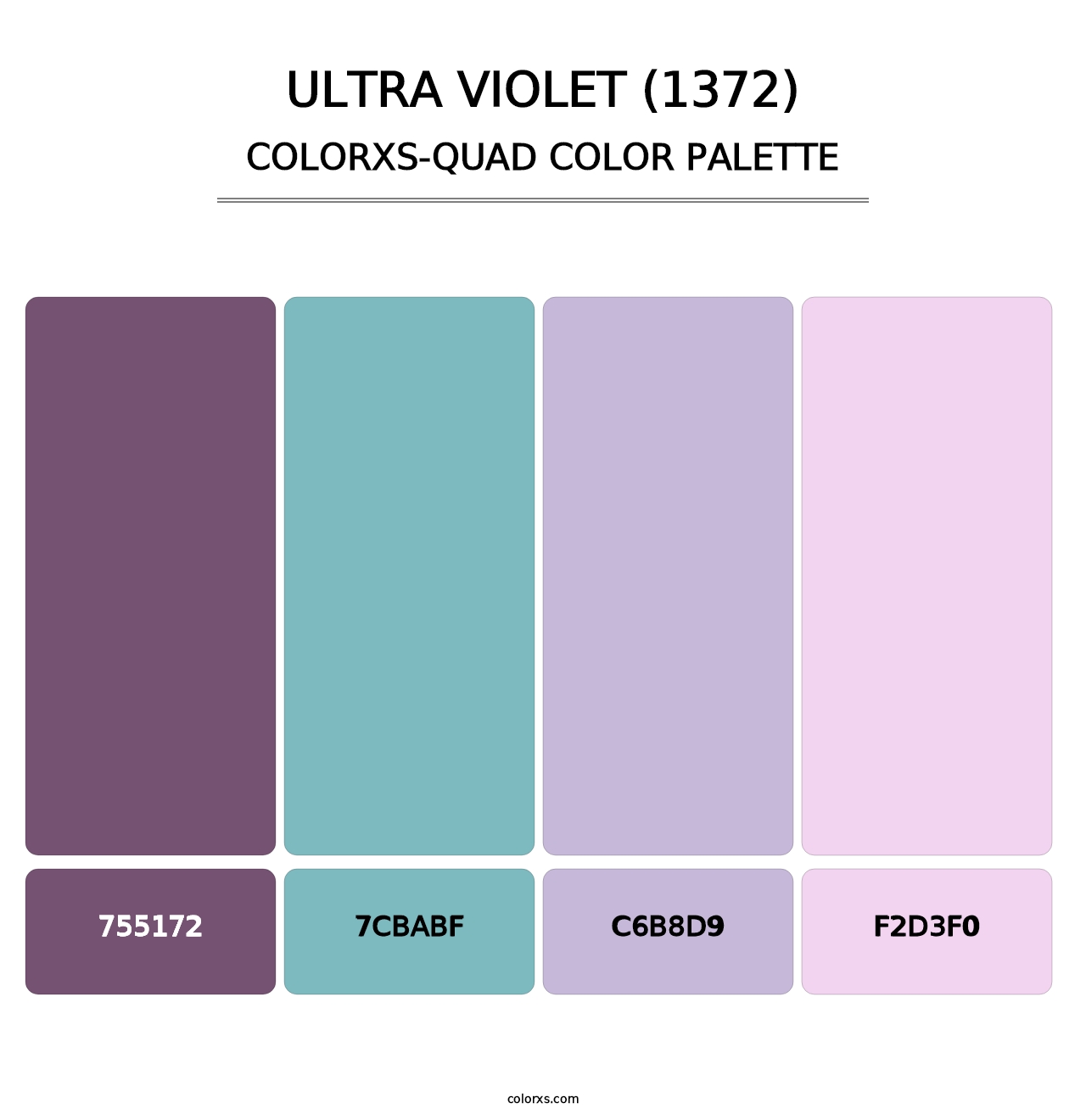 Ultra Violet (1372) - Colorxs Quad Palette