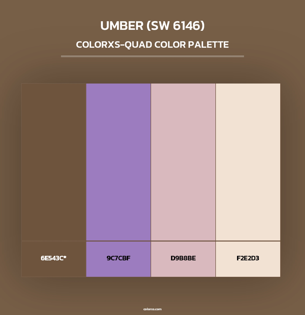 Umber (SW 6146) - Colorxs Quad Palette